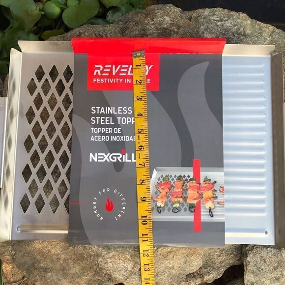 Nexgrill Revelry Stainless Steel Grill Topper Griddle - Picture 6 of 6